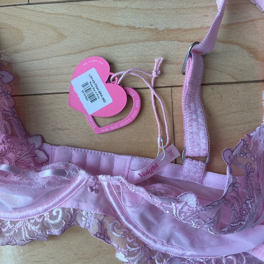 NWT Rose Bra in Pink - Picture 5 of 13